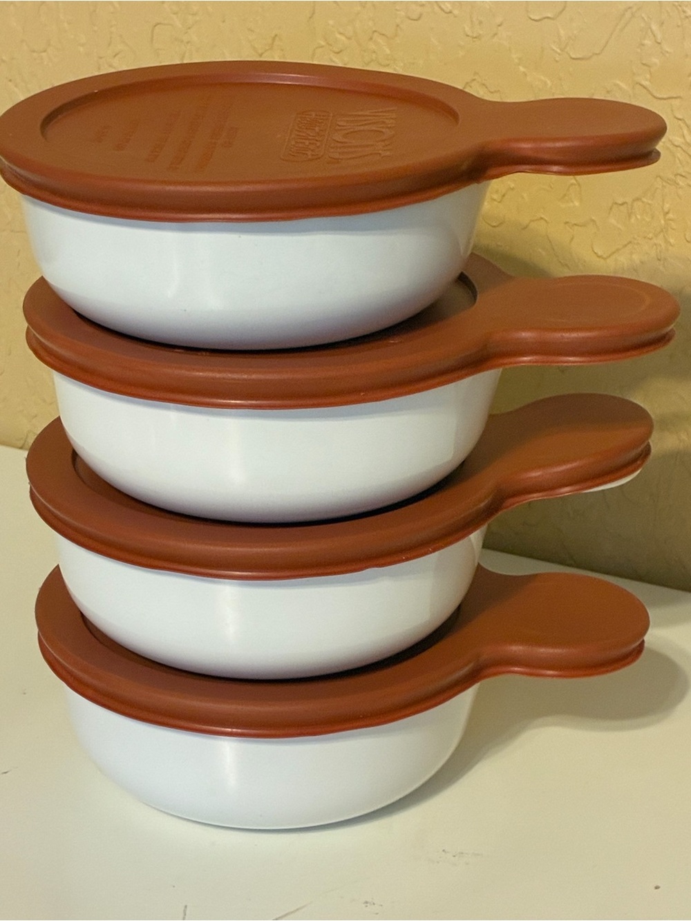 Vintage Corning Ware Visions Heat”n”Eat V-150-PC - Grab-It (X4 Bowls)